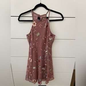 Ivy and Main floral pink shirt bridal or baby shower dress size small Barbie